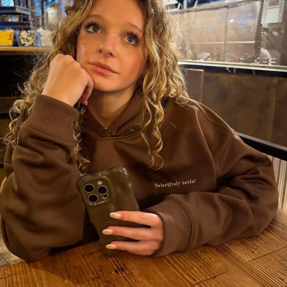 Coconut Lane Feelings "Selectively Social" Hoodie by Coconut Lane – Hoodie – S | Spoiled Brat UK