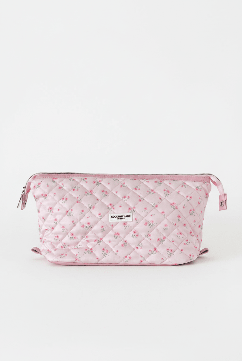 Shop Coconut Lane Coconut Lane Quilted Ditsy Floral Expandable Cosmetic Bag Cosmetic Case for women – premium loungewear and festival fashion at Spoiled Brat