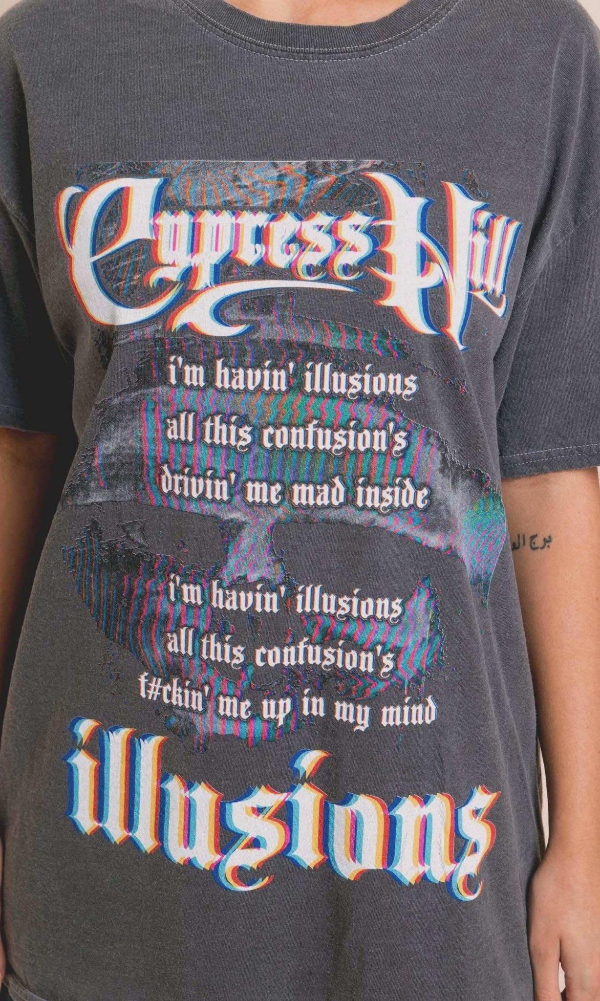 Shop Daisy Street Daisy Street Cypress Hill Washed Tyler Tee T-Shirts for women – premium loungewear and festival fashion at Spoiled Brat