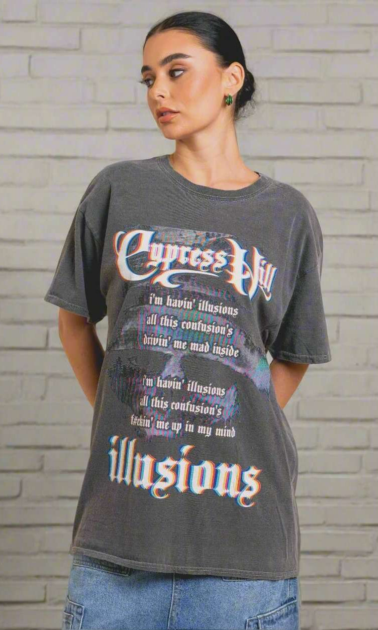 Shop Daisy Street Daisy Street Cypress Hill Washed Tyler Tee T-Shirts for women – premium loungewear and festival fashion at Spoiled Brat