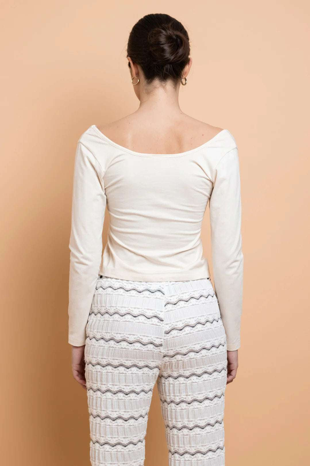 Shop Daisy Street Daisy Street Embroidered Detail Long Sleeved Top T-Shirts for women – premium loungewear and festival fashion at Spoiled Brat