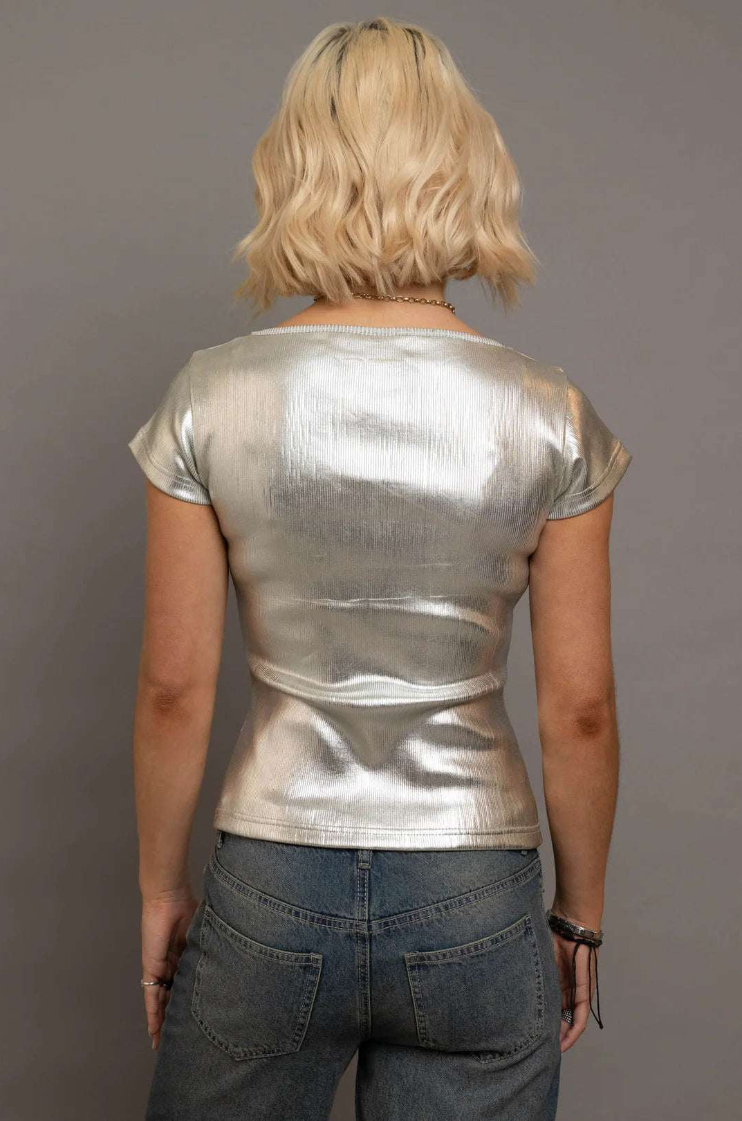 Shop Daisy Street Daisy Street Heart Cut Out Boat Neck Tee T-Shirt for women – premium loungewear and festival fashion at Spoiled Brat