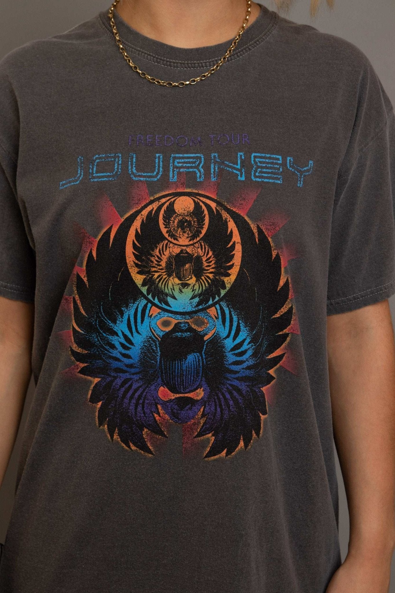 Shop Daisy Street Daisy Street Journey Washed Band T-Shirt T-Shirts for women – premium loungewear and festival fashion at Spoiled Brat