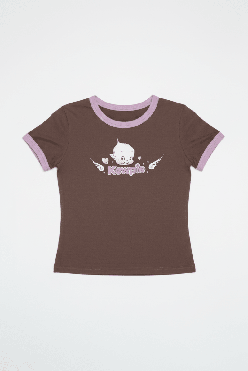 Shop Daisy Street Daisy Street Kewpie Angel Graphic Baby Tee T-Shirt for women – premium loungewear and festival fashion at Spoiled Brat