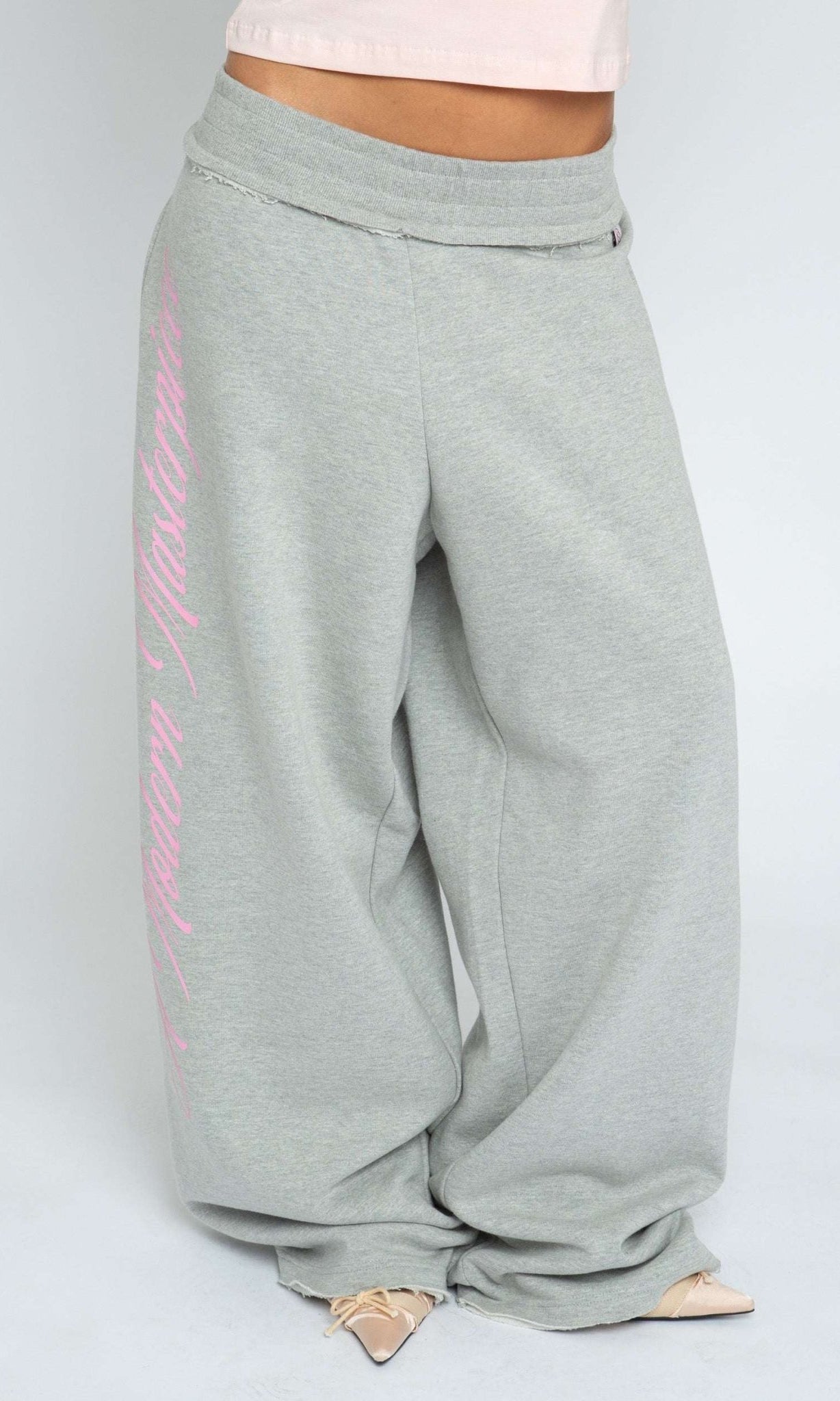 Shop Daisy Street Daisy Street Masterpiece Grey Jogger Pants Jogger Bottoms for women – premium loungewear and festival fashion at Spoiled Brat