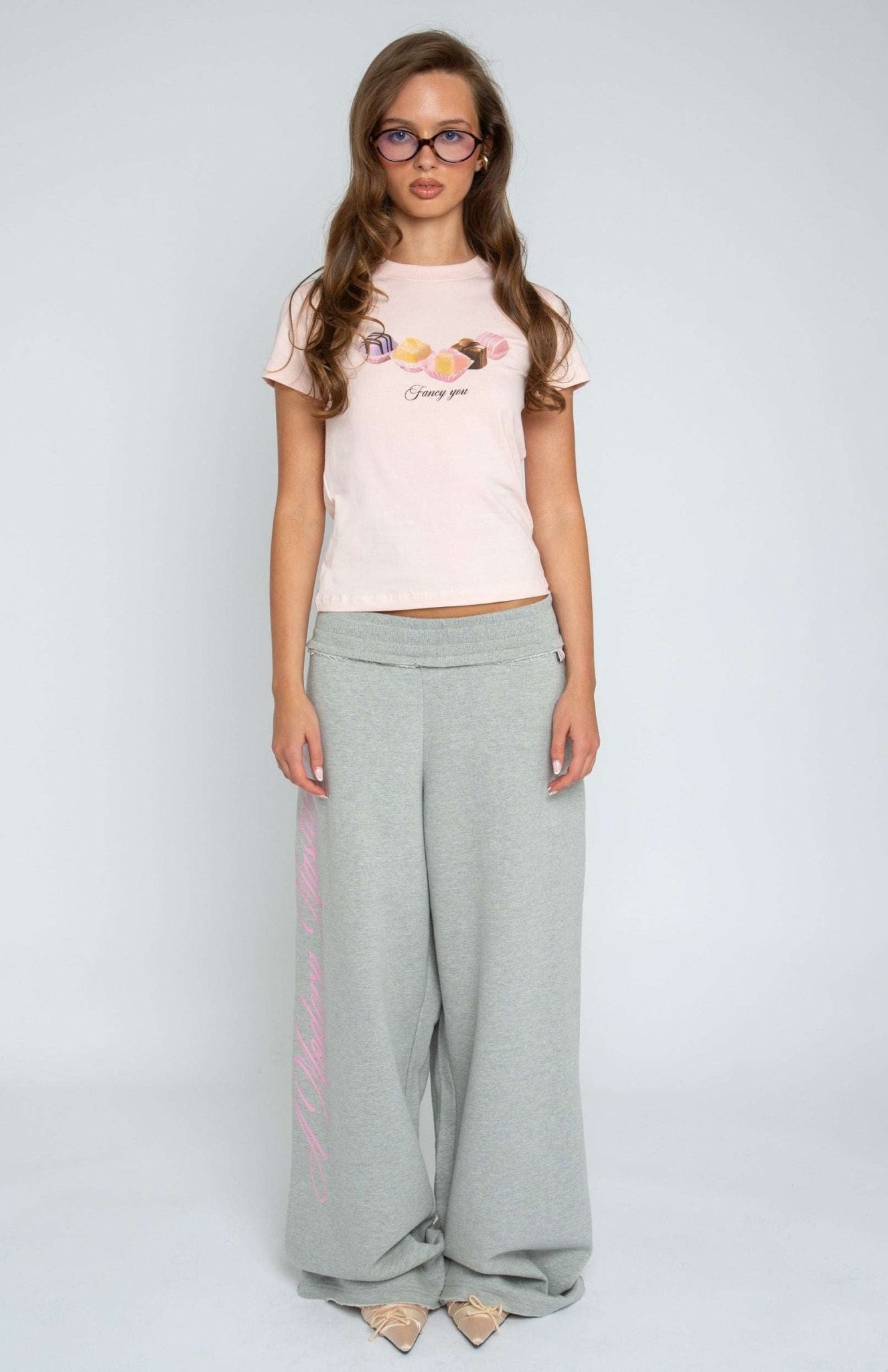 Shop Daisy Street Daisy Street Masterpiece Grey Jogger Pants Jogger Bottoms for women – premium loungewear and festival fashion at Spoiled Brat