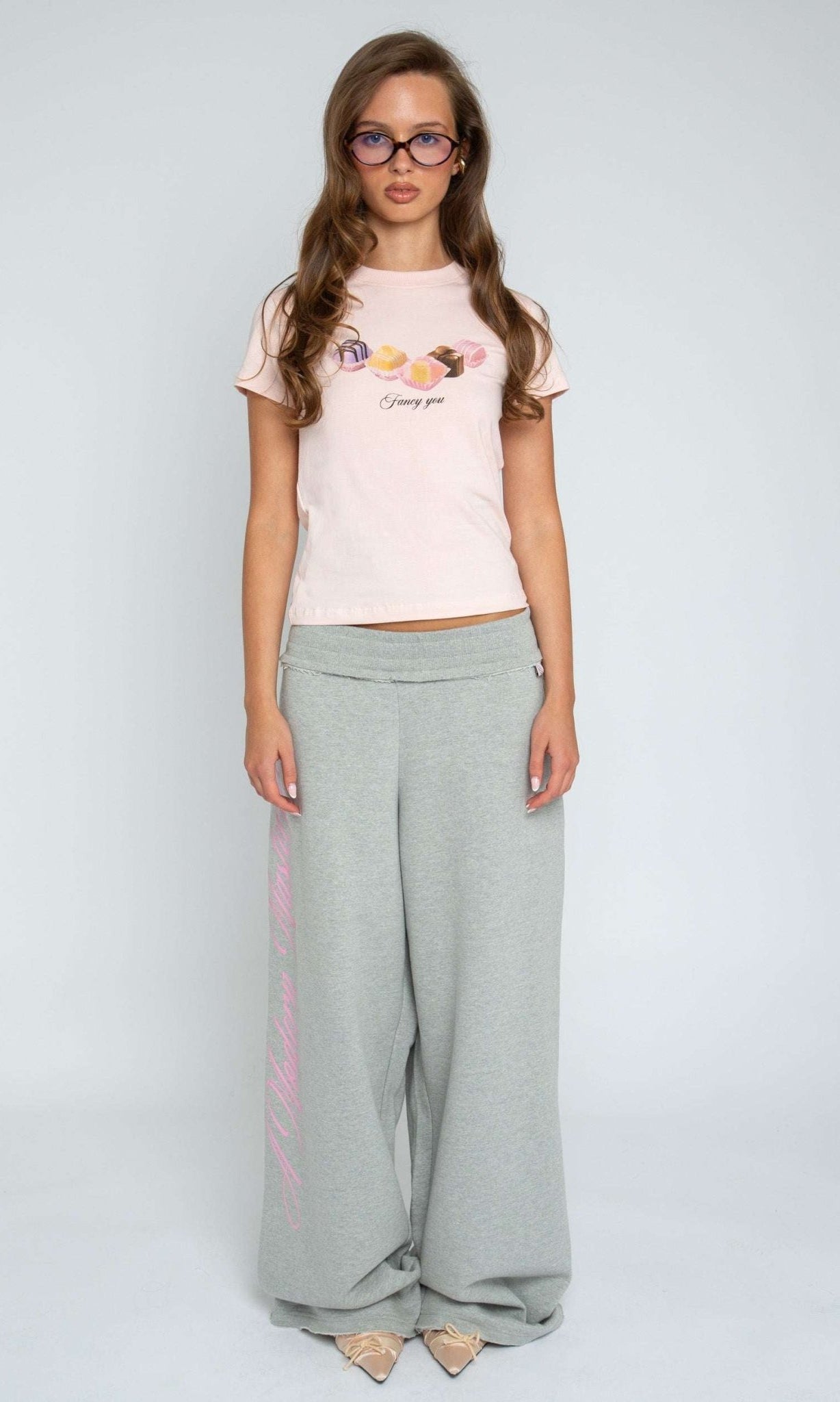 Shop Daisy Street Daisy Street Masterpiece Grey Jogger Pants Jogger Bottoms for women – premium loungewear and festival fashion at Spoiled Brat