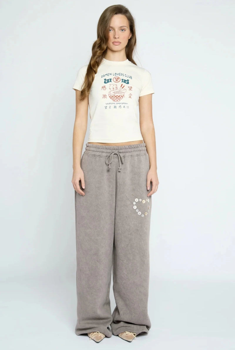 Shop Daisy Street Daisy Street Ramen Club Baby Tee T-Shirt for women – premium loungewear and festival fashion at Spoiled Brat