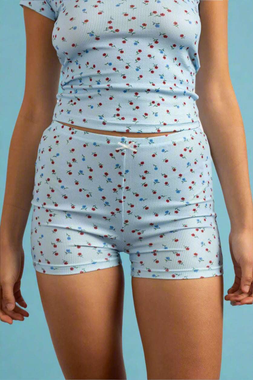 Daisy Street Ribbed Jersey Shorts - Spoiled Brat