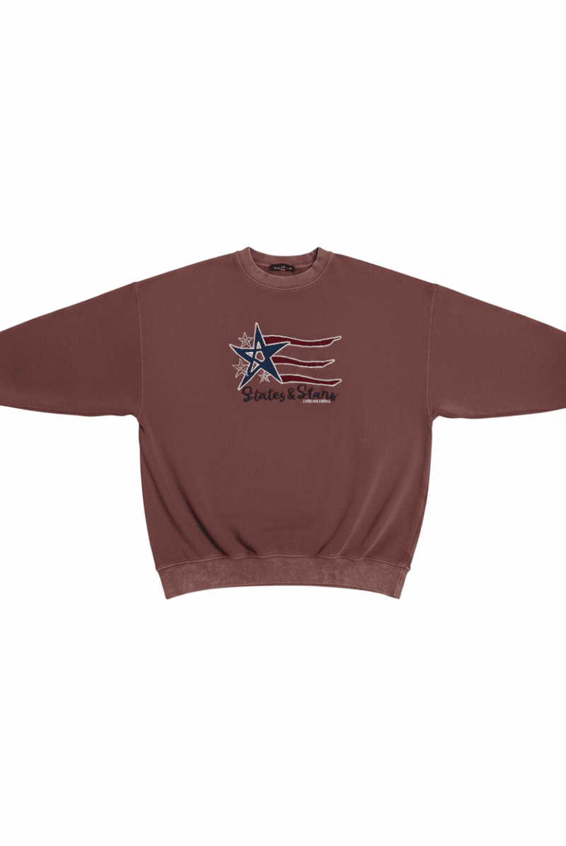Shop Daisy Street Daisy Street States and Stars Vintage Sweater Sweater for women – premium loungewear and festival fashion at Spoiled Brat