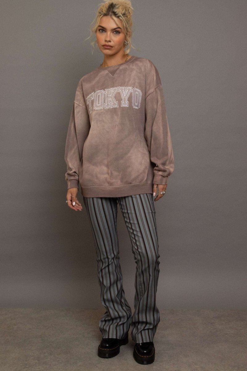 Shop Daisy Street Daisy Street Tokyo Sunblast Sweater Sweater for women – premium loungewear and festival fashion at Spoiled Brat
