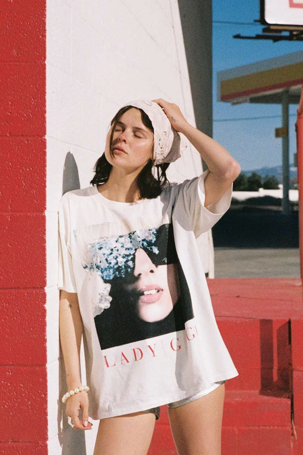 Shop Daydreamer LA Daydreamer LA Lady Gaga The Fame Merch Tee T-Shirt for women – premium loungewear and festival fashion at Spoiled Brat