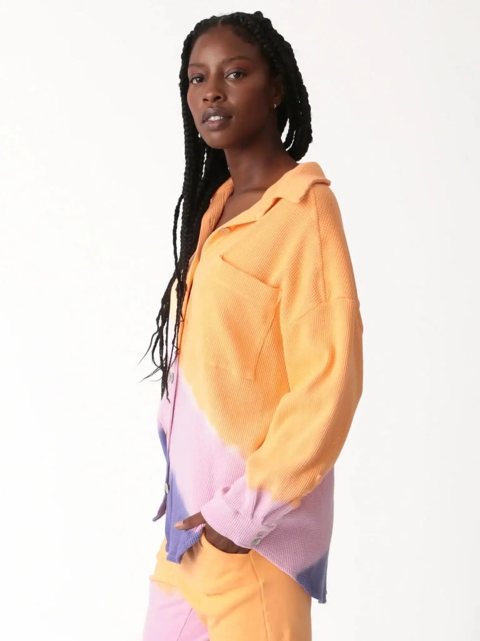 Shop Electric and Rose Electric and Rose Boyfriend Thermal Shirt Shirt for women – premium loungewear and festival fashion at Spoiled Brat