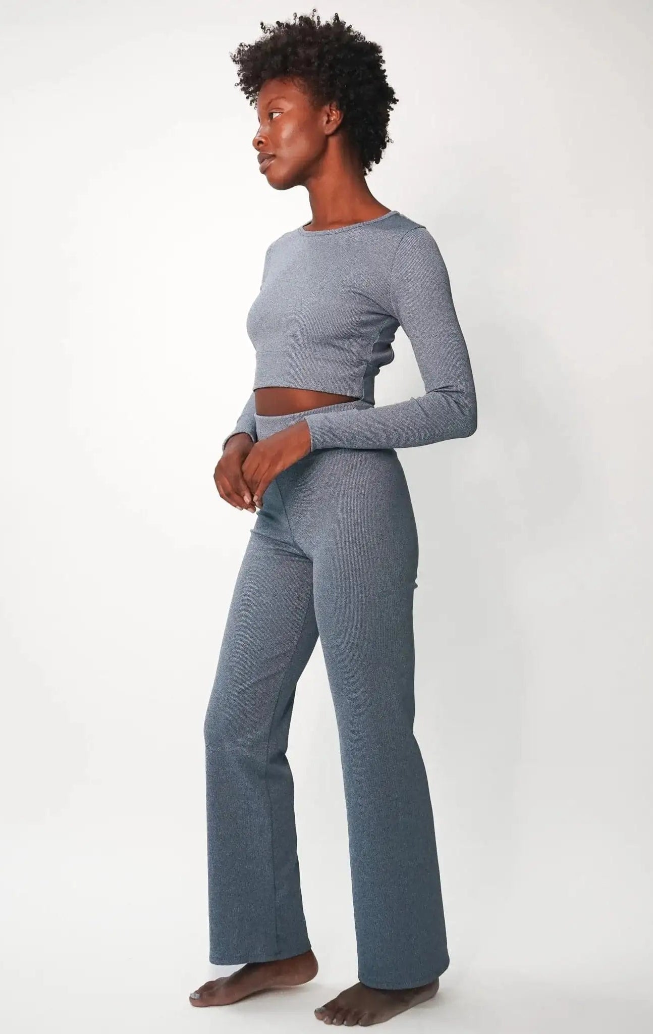 Shop Electric and Rose Electric & Rose Ella Ribbed Lounge Pants Trousers for women – premium loungewear and festival fashion at Spoiled Brat