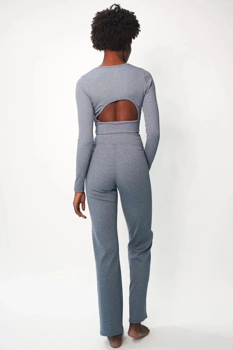 Shop Electric and Rose Electric & Rose Ella Ribbed Lounge Pants Trousers for women – premium loungewear and festival fashion at Spoiled Brat