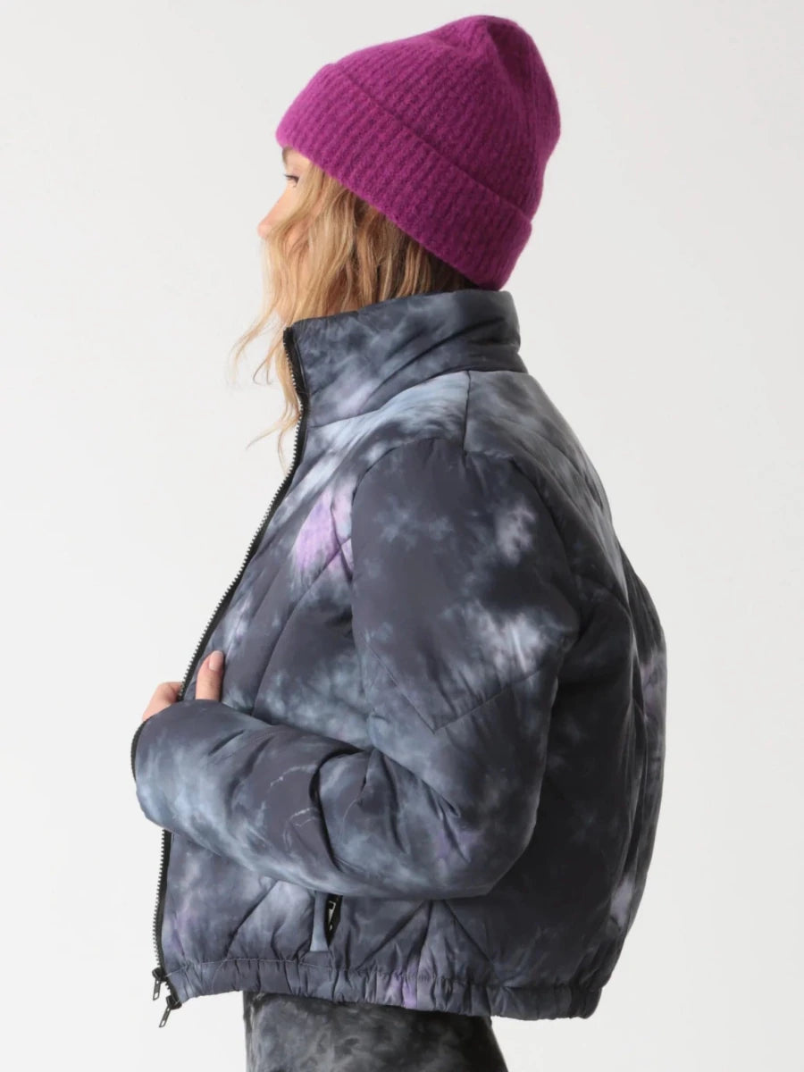 Shop Electric and Rose Electric & Rose Puffer Bomber Jacket as seen on Chloe Meadows Jacket for women – premium loungewear and festival fashion at Spoiled Brat
