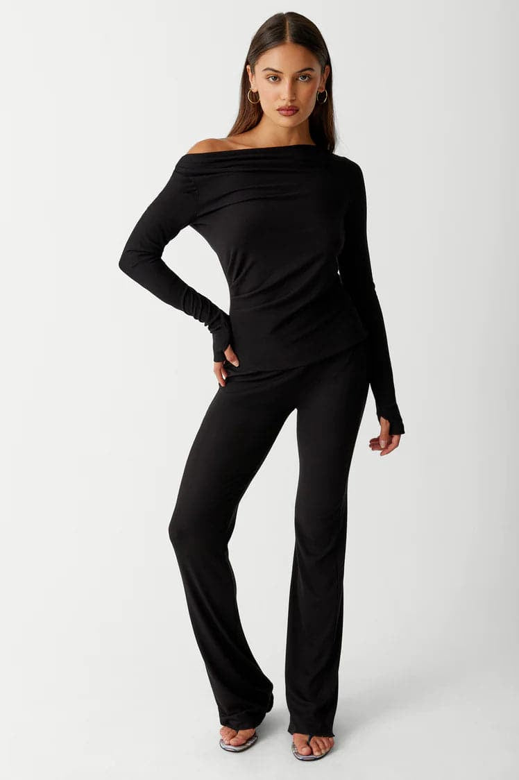 Shop Frankies Bikinis Frankies Bikinis Dahlia Long Sleeve T-Shirt Long Sleeved Top for women – premium loungewear and festival fashion at Spoiled Brat