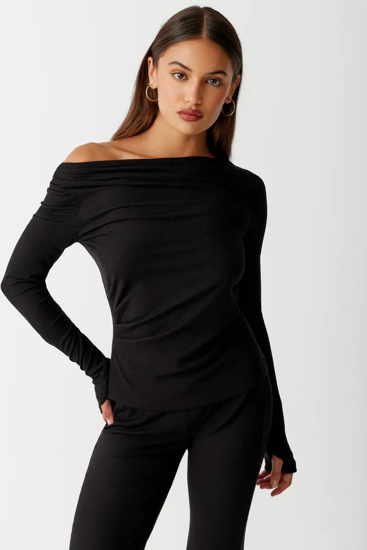 Shop Frankies Bikinis Frankies Bikinis Dahlia Long Sleeve T-Shirt Long Sleeved Top for women – premium loungewear and festival fashion at Spoiled Brat