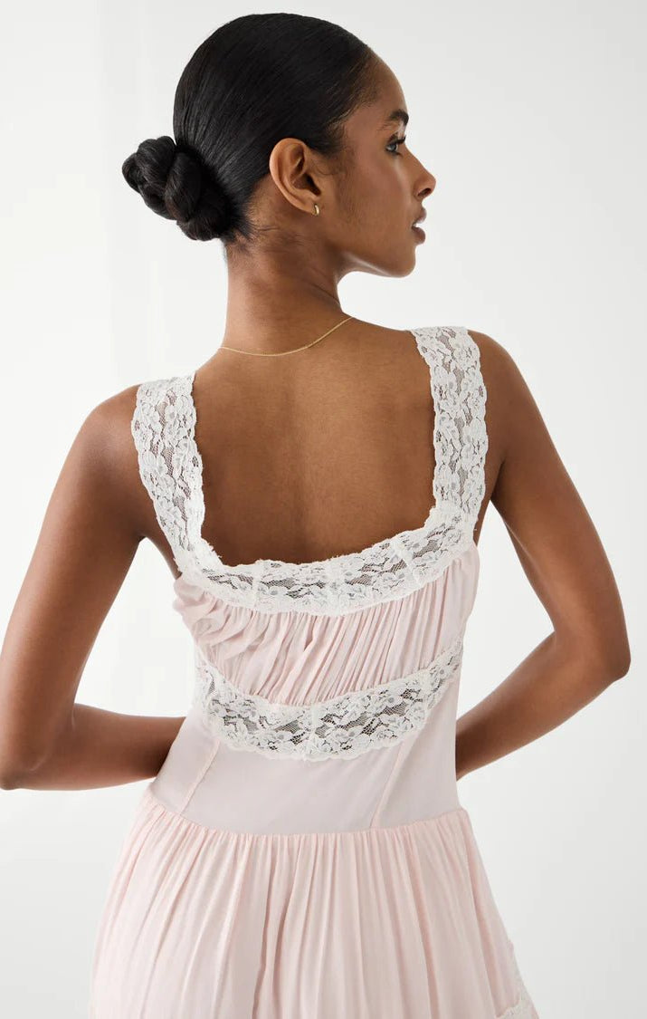 Shop Frankies Bikinis Frankies Bikinis Dakota Maxi Dress in Sweet Dreams Maxi Dress for women – premium loungewear and festival fashion at Spoiled Brat