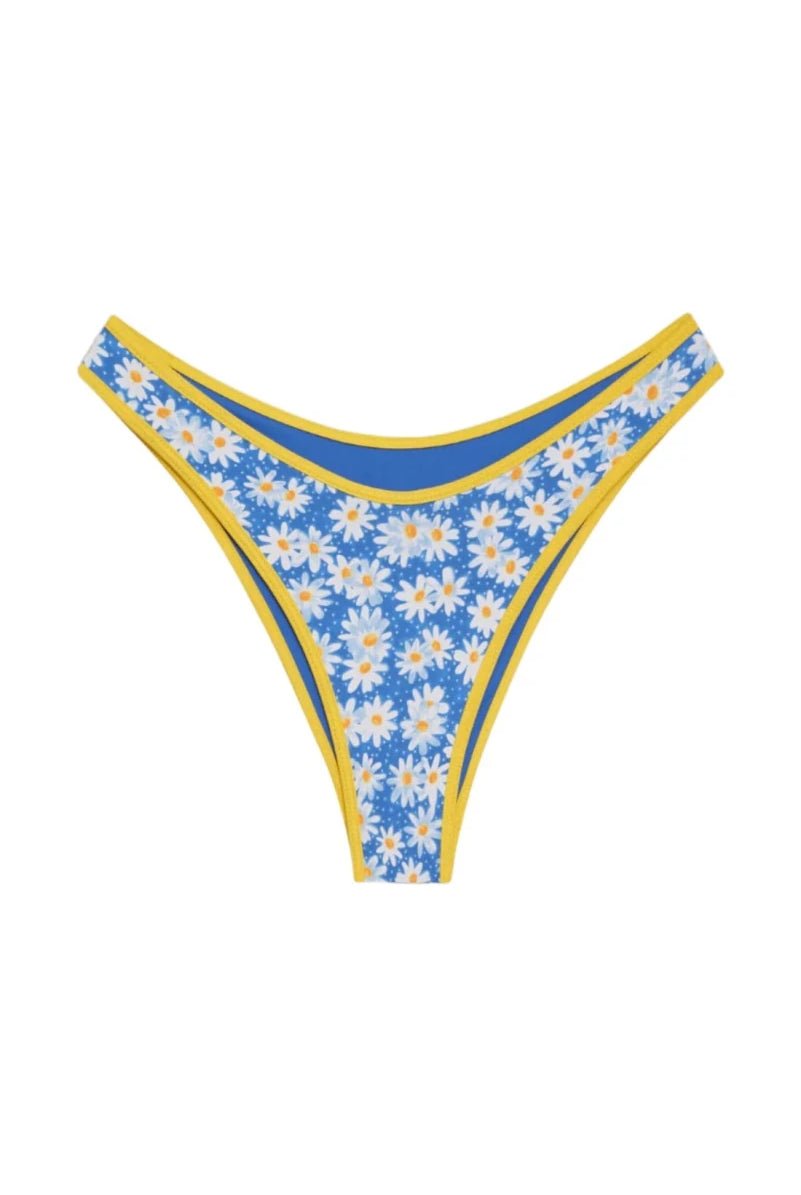 Shop Frankies Bikinis Frankies Bikinis Dove Classic Bikini Bottom in Blue Daisy Bikini Top for women – premium loungewear and festival fashion at Spoiled Brat