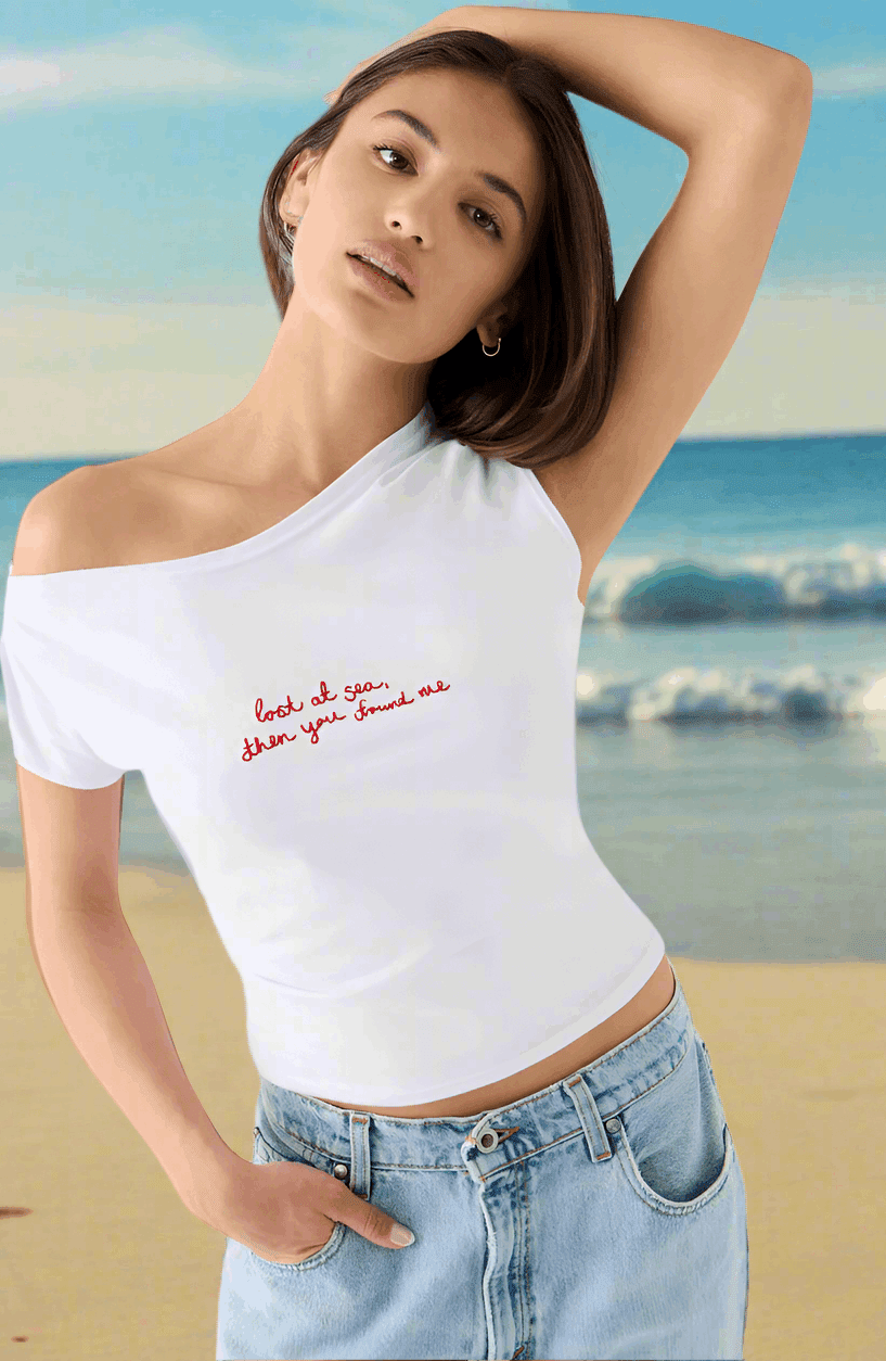 Shop Frankies Bikinis Frankies Bikinis Starlight Cotton Tee Top for women – premium loungewear and festival fashion at Spoiled Brat