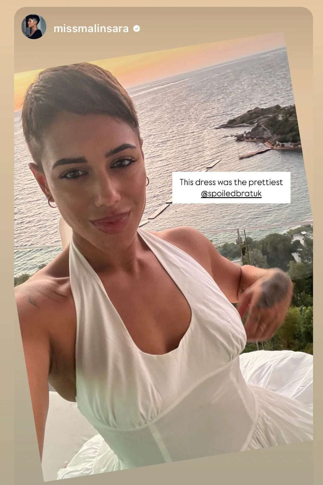 Shop Frankies Bikinis Frankies Bikinis Tulsa Halter Midi Dress as seen on Malin Andersson Maxi Dress for women – premium loungewear and festival fashion at Spoiled Brat