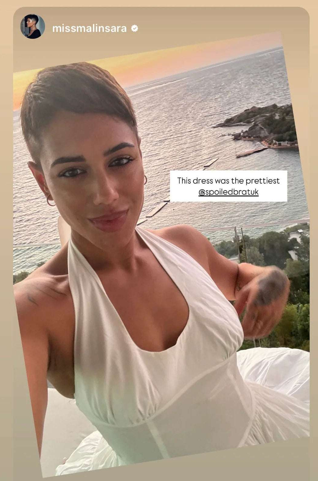 Shop Frankies Bikinis Frankies Bikinis Tulsa Halter Midi Dress as seen on Malin Andersson Maxi Dress for women – premium loungewear and festival fashion at Spoiled Brat