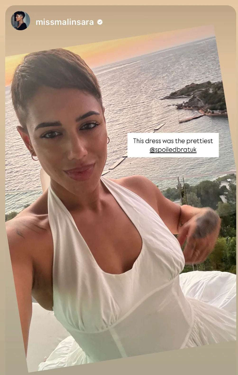 Shop Frankies Bikinis Frankies Bikinis Tulsa Halter Midi Dress as seen on Malin Andersson Maxi Dress for women – premium loungewear and festival fashion at Spoiled Brat