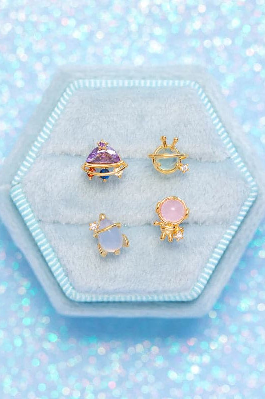 Shop Girls Crew Girls Crew Blast Off Earring Stud Set Earrings for women – premium loungewear and festival fashion at Spoiled Brat