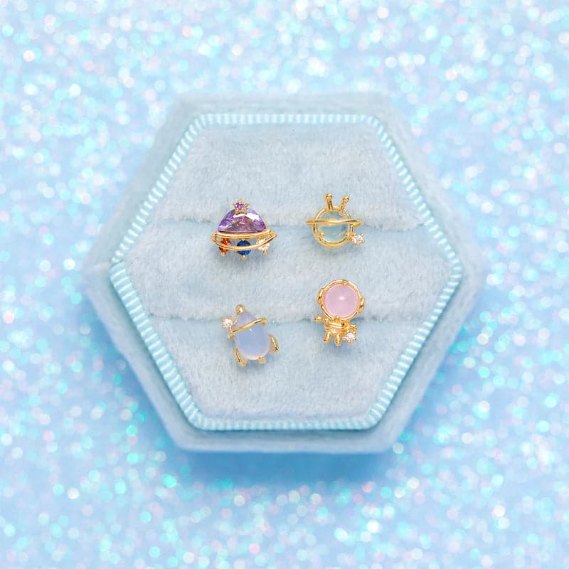 Shop Girls Crew Girls Crew Blast Off Earring Stud Set Earrings for women – premium loungewear and festival fashion at Spoiled Brat