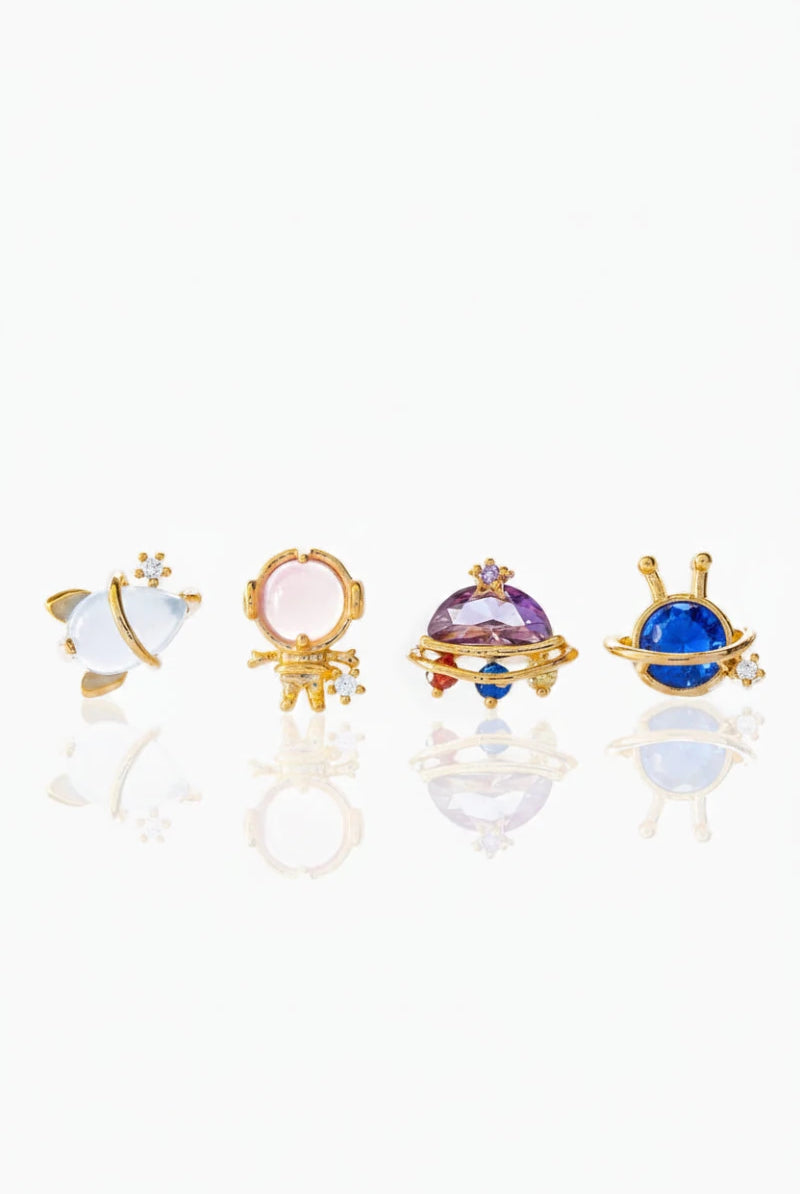 Shop Girls Crew Girls Crew Blast Off Earring Stud Set Earrings for women – premium loungewear and festival fashion at Spoiled Brat