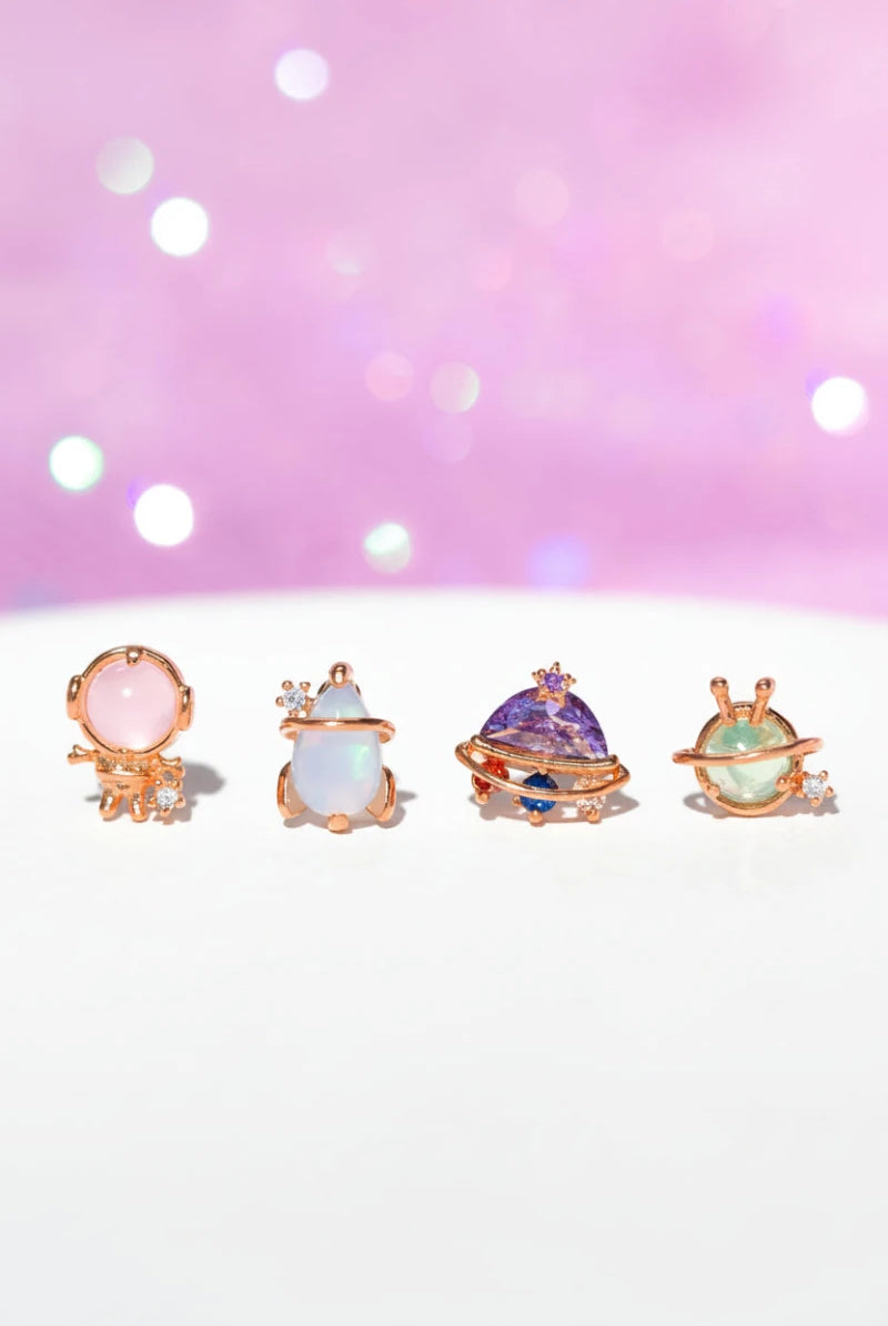 Shop Girls Crew Girls Crew Blast Off Earring Stud Set Earrings for women – premium loungewear and festival fashion at Spoiled Brat