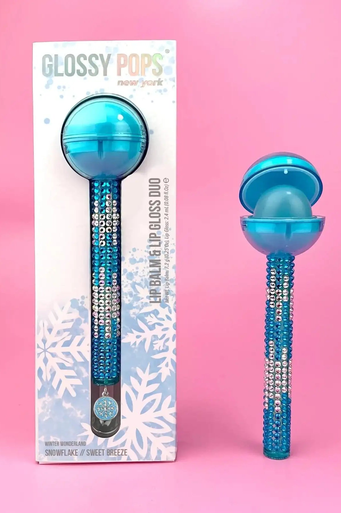 Glossy Pops Christmas Snowflake Lip Gloss by Glossy Pops as seen on celebrities