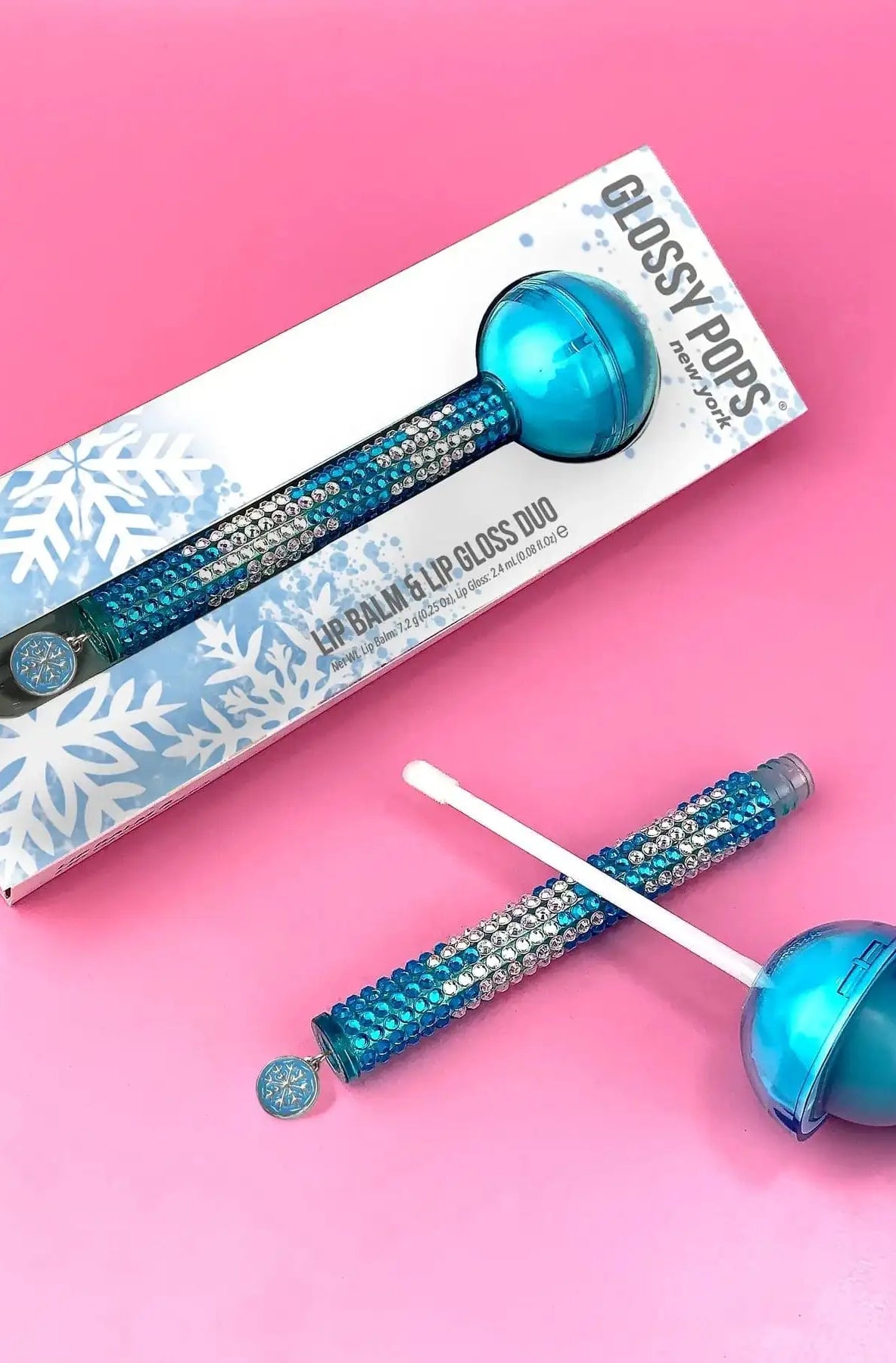 Glossy Pops Christmas Snowflake Lip Gloss by Glossy Pops as seen on celebrities