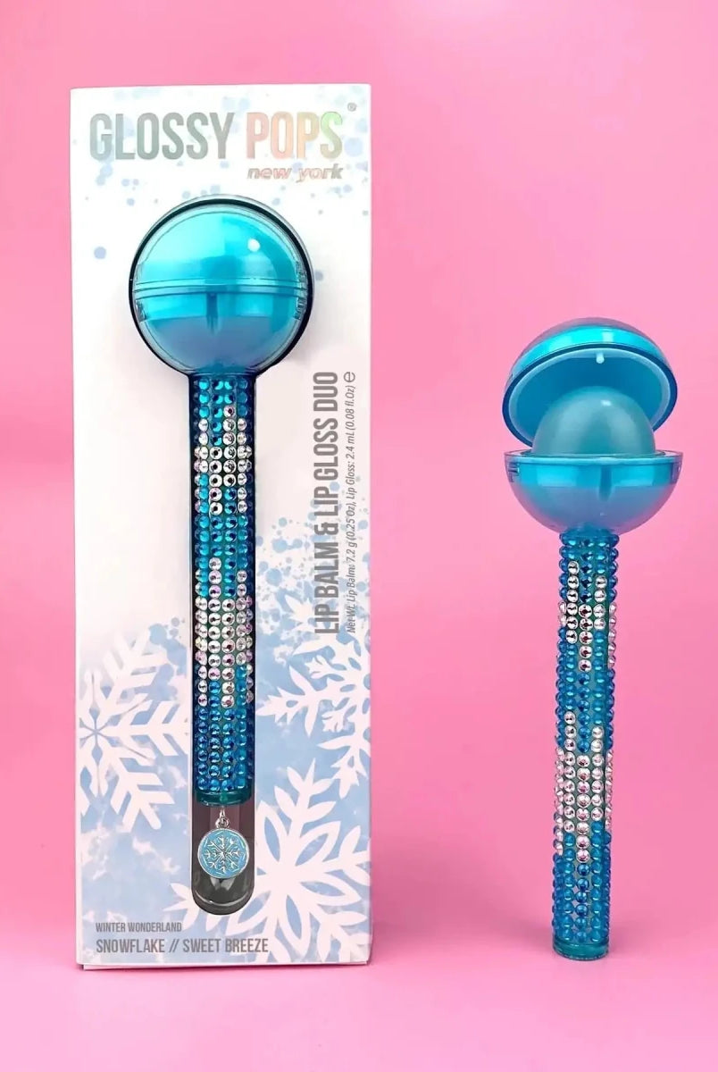 Shop Glossy Pops Glossy Pops Christmas Snowflake Lip Gloss for women – premium loungewear and festival fashion at Spoiled Brat