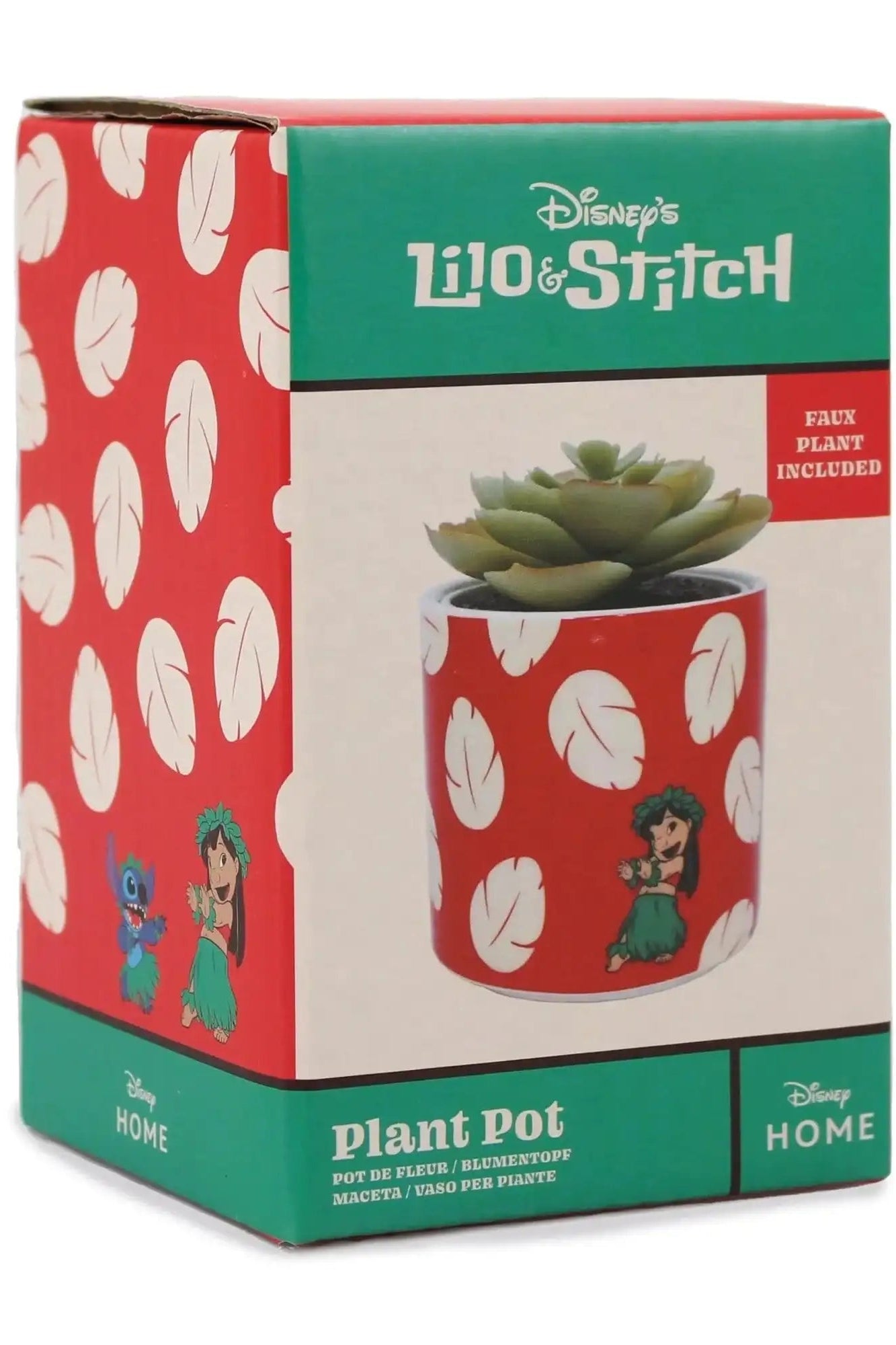 Disney Lilo & Stitch Faux Plant Pot by Half Moon Bay – Planter – Red | Spoiled Brat UK