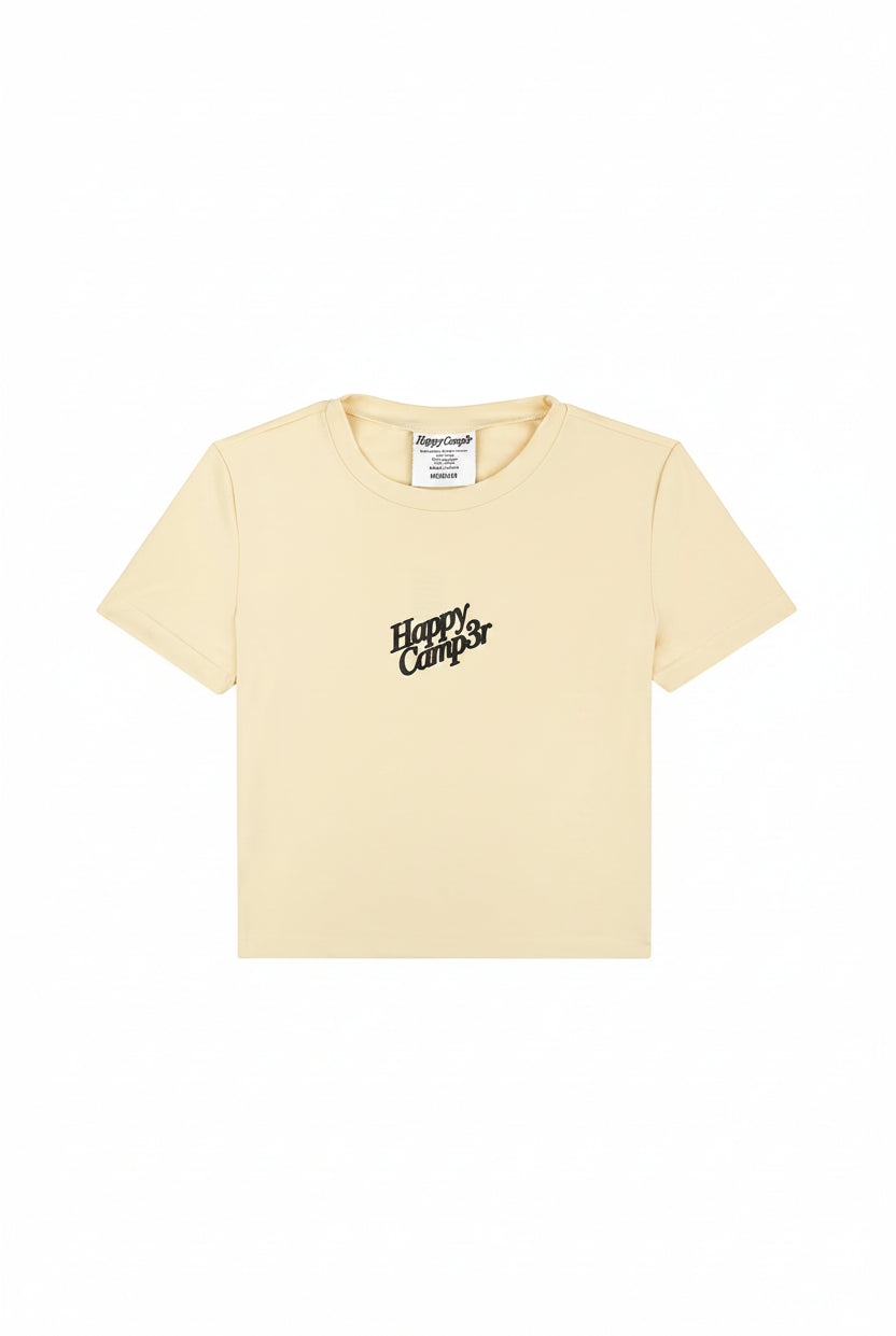 Shop Happy Camp3r Happy Camp3r Puff Series Crop Tee Crop Top for women – premium loungewear and festival fashion at Spoiled Brat