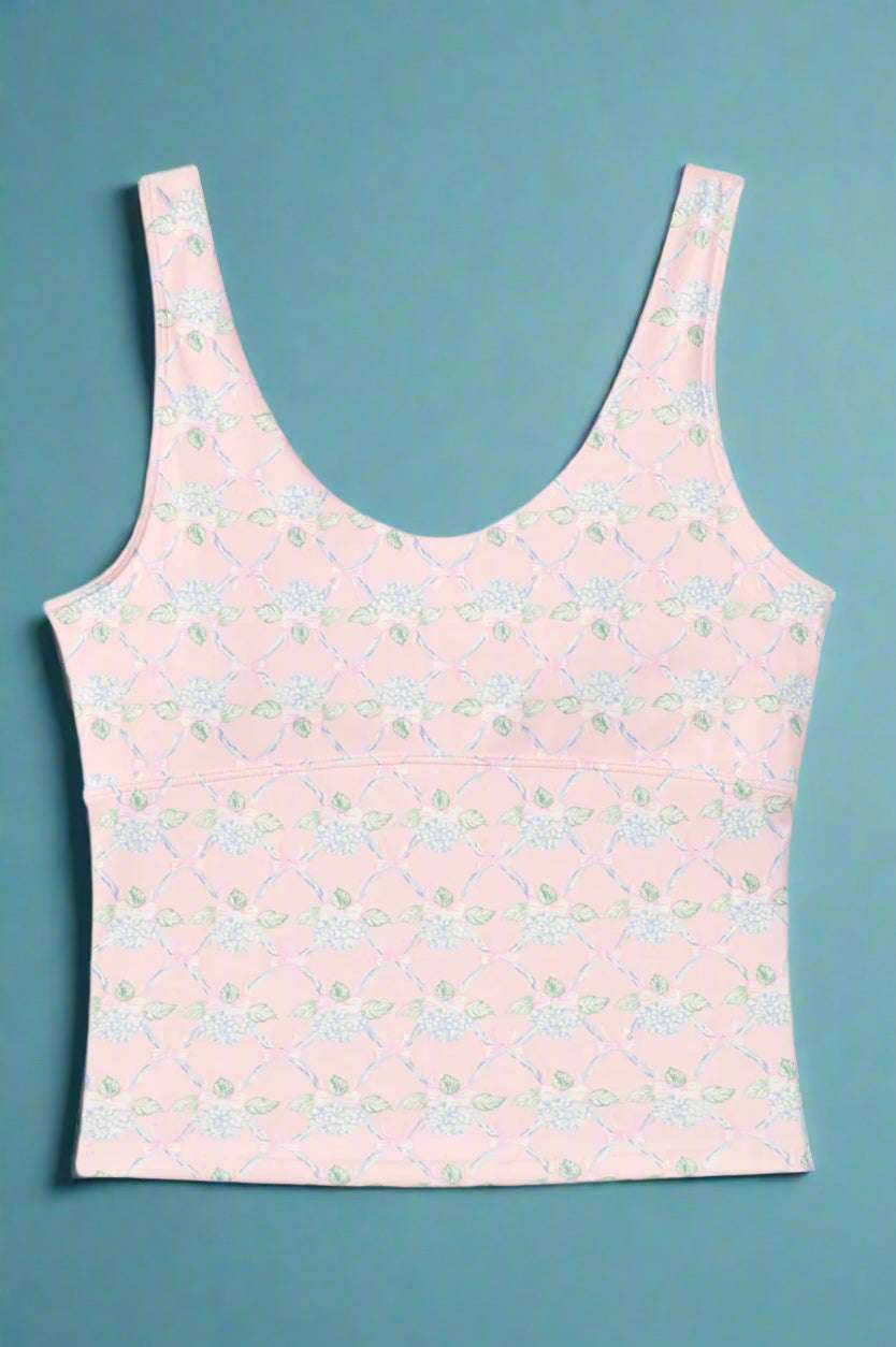 Shop Happy Camp3r Happy Camp3r Ribboned Dreams Athleisure Tank Top Tank Top for women – premium loungewear and festival fashion at Spoiled Brat