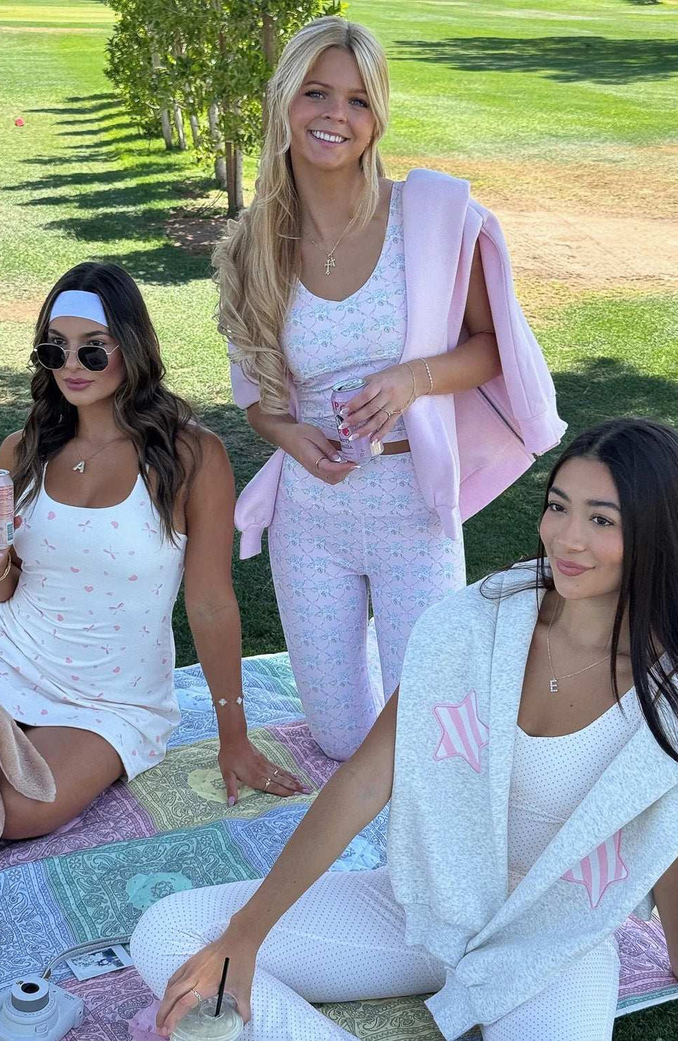 Shop Happy Camp3r Happy Camp3r Ribboned Dreams Harper Active Pants Leggings for women – premium loungewear and festival fashion at Spoiled Brat