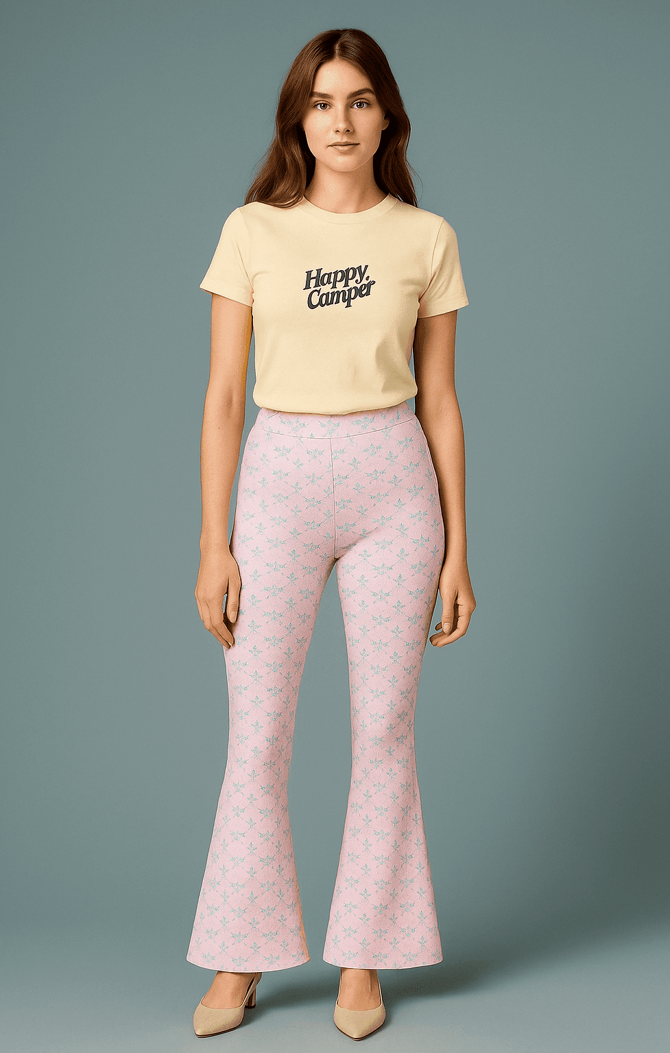 Shop Happy Camp3r Happy Camp3r Ribboned Dreams Harper Active Pants Leggings for women – premium loungewear and festival fashion at Spoiled Brat