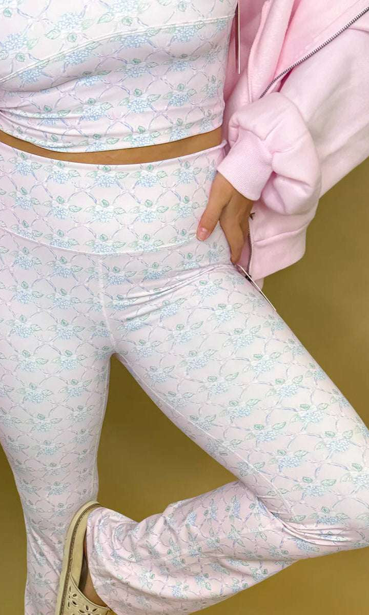 Shop Happy Camp3r Happy Camp3r Ribboned Dreams Harper Active Pants Leggings for women – premium loungewear and festival fashion at Spoiled Brat