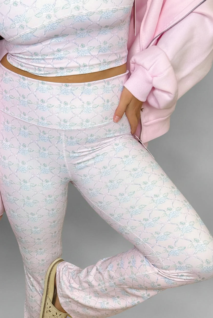 Shop Happy Camp3r Happy Camp3r Ribboned Dreams Harper Active Pants Leggings for women – premium loungewear and festival fashion at Spoiled Brat