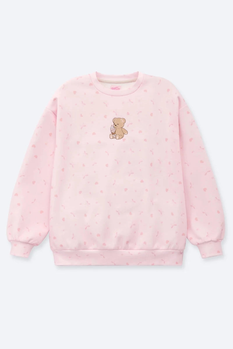 Shop Happy Camp3r Happy Camp3r Sugar Petals Crewneck Sweater Sweater for women – premium loungewear and festival fashion at Spoiled Brat