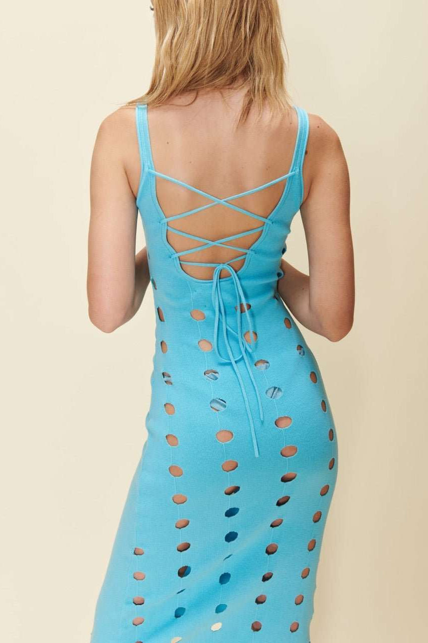 House of Sunny Canopy Knit Midi Dress Midi Dress by House of Sunny as seen on celebrities