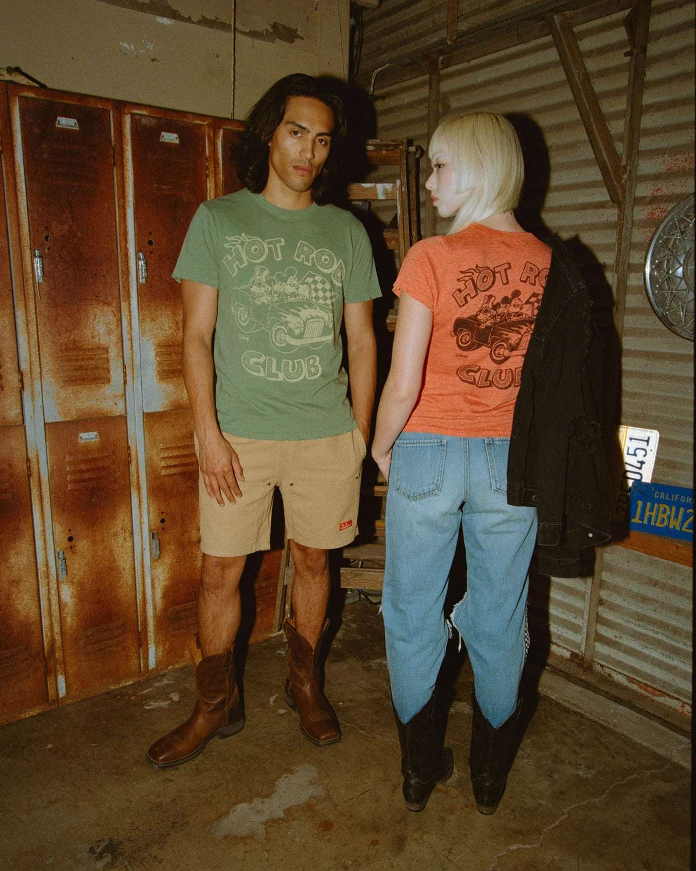 Shop Junk Food Junk Food Disney Mickey & Minnie Hot Rod Original Tee T-Shirt for women – premium loungewear and festival fashion at Spoiled Brat