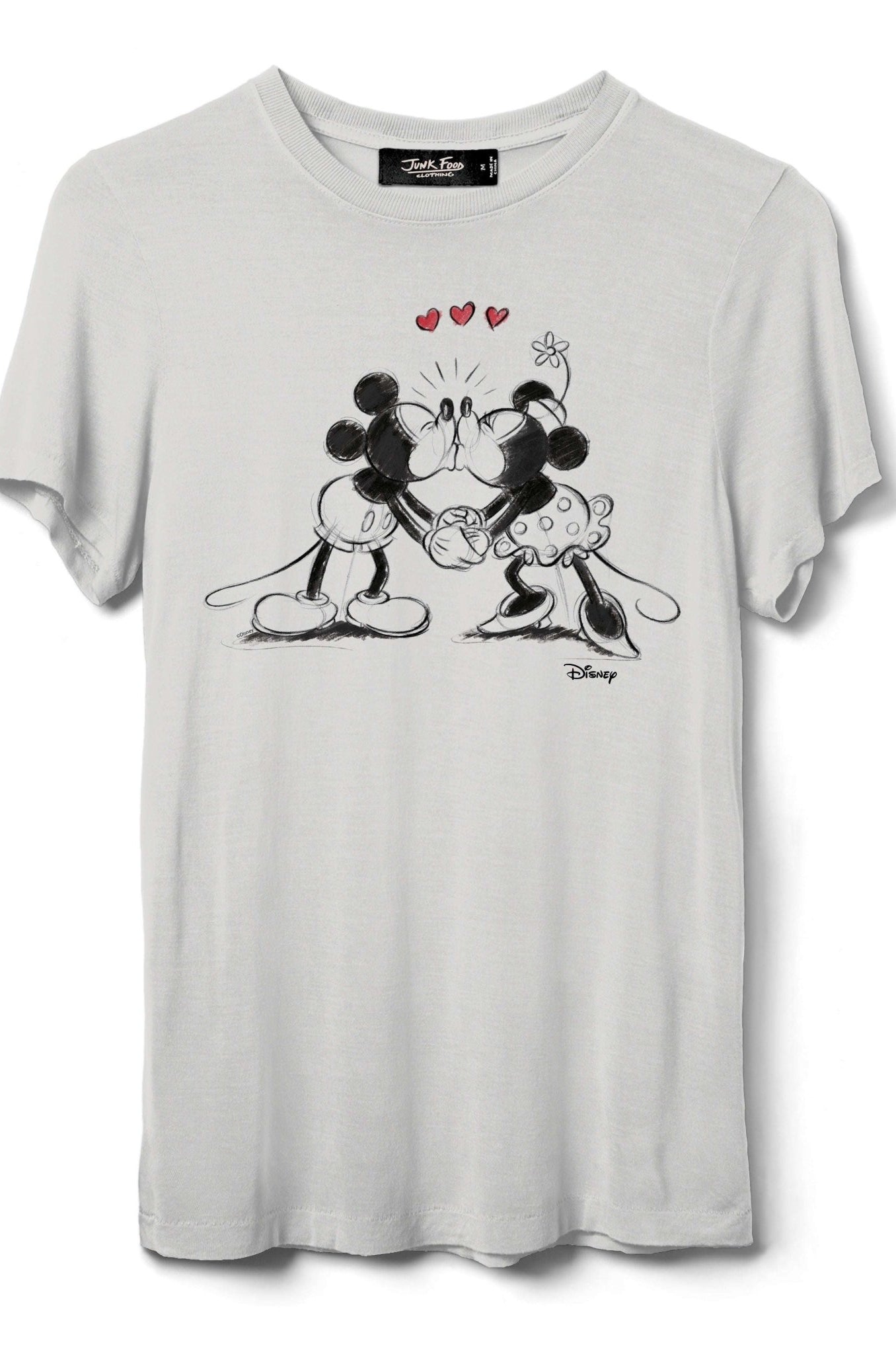 Shop Junk Food JUNKFOOD Disney Mickey and Minnie Kisses T-Shirt T-Shirt for women – premium loungewear and festival fashion at Spoiled Brat