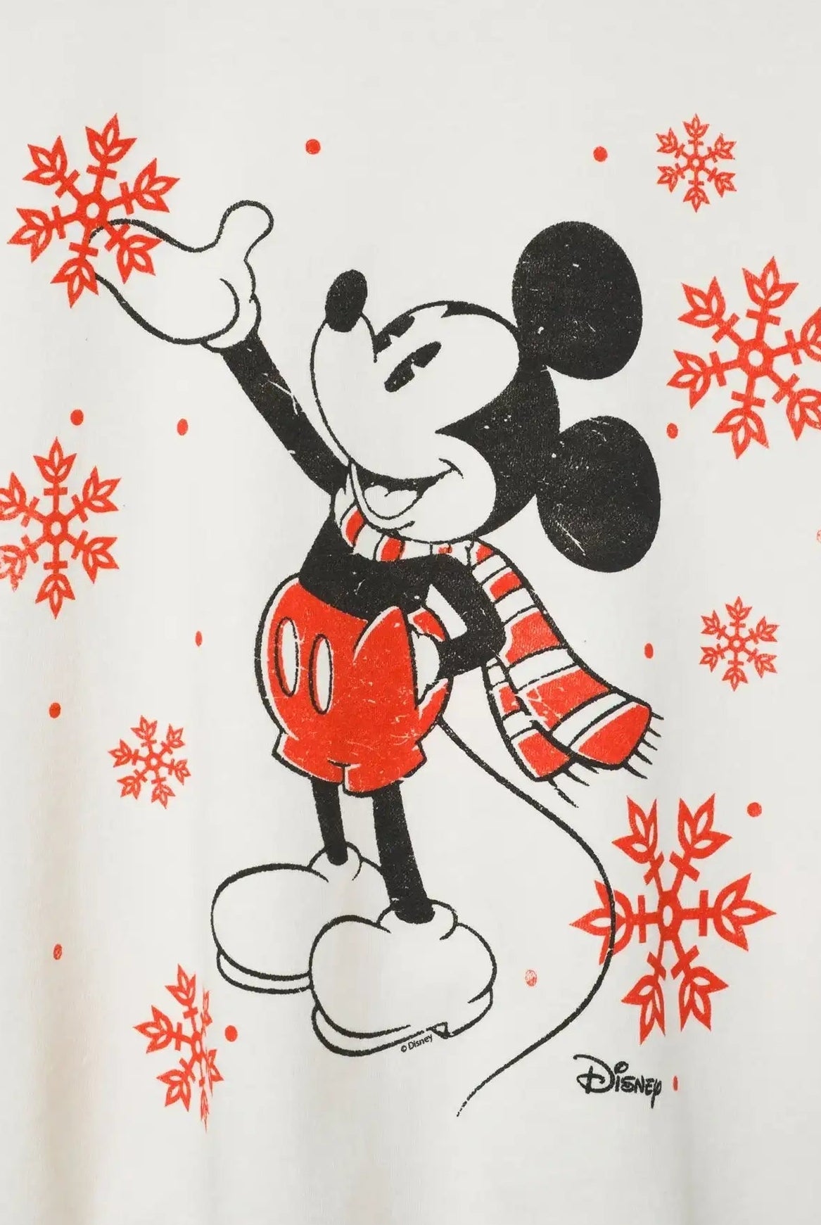 Shop Junk Food JUNKFOOD Disney Mickey Snowflake Christmas Jumper Jumper for women – premium loungewear and festival fashion at Spoiled Brat