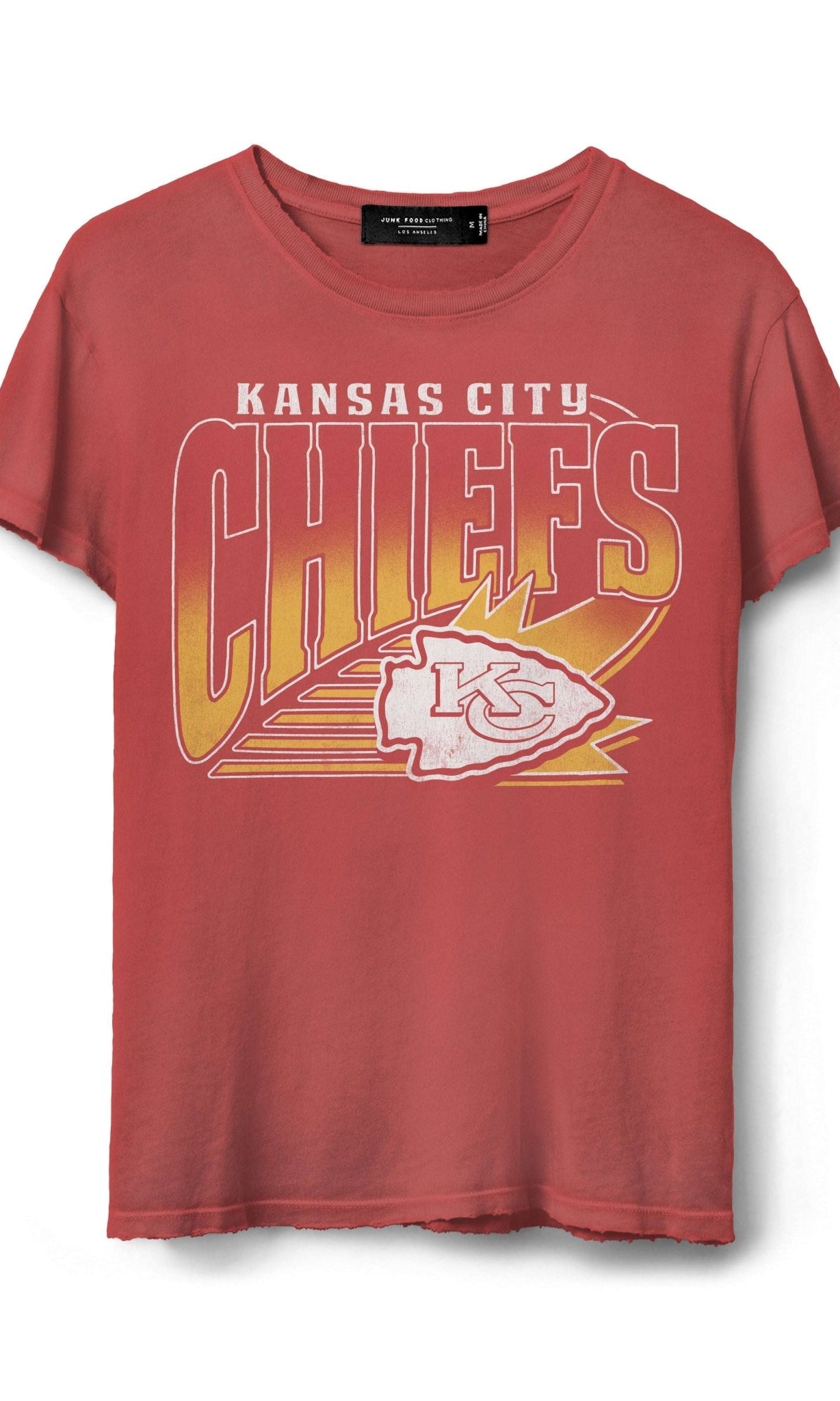 JUNKFOOD Kansas City Chiefs T-Shirt as seen on Taylor Swift by Junk Food – T-Shirt – S | Spoiled Brat UK