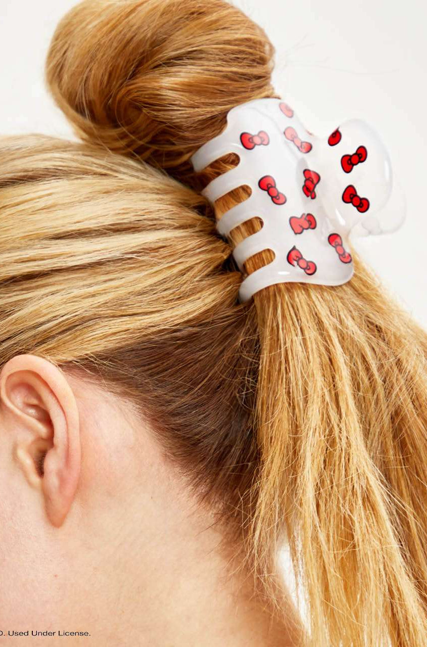 Shop Kitsch Hello Kitty x Kitsch Cloud Clip - Kitty Bows Hair Band for women – premium loungewear and festival fashion at Spoiled Brat