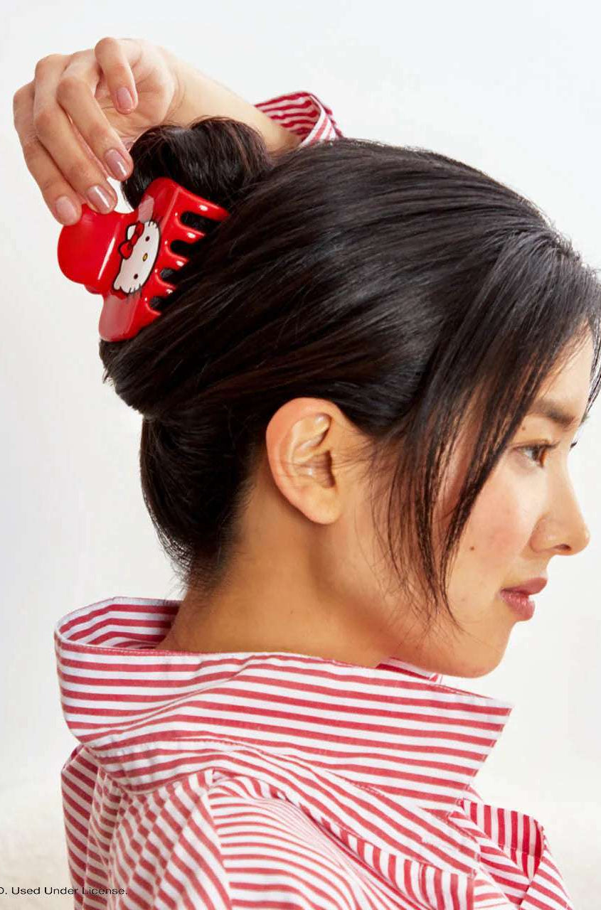 Shop Kitsch Hello Kitty x Kitsch Cloud Clip - Kitty Face Hair Band for women – premium loungewear and festival fashion at Spoiled Brat